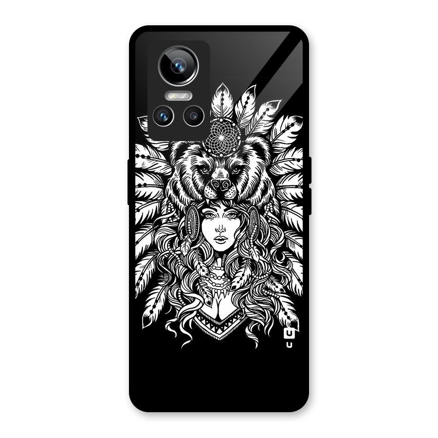Girl Pattern Art Glass Back Case for Realme GT Neo 3