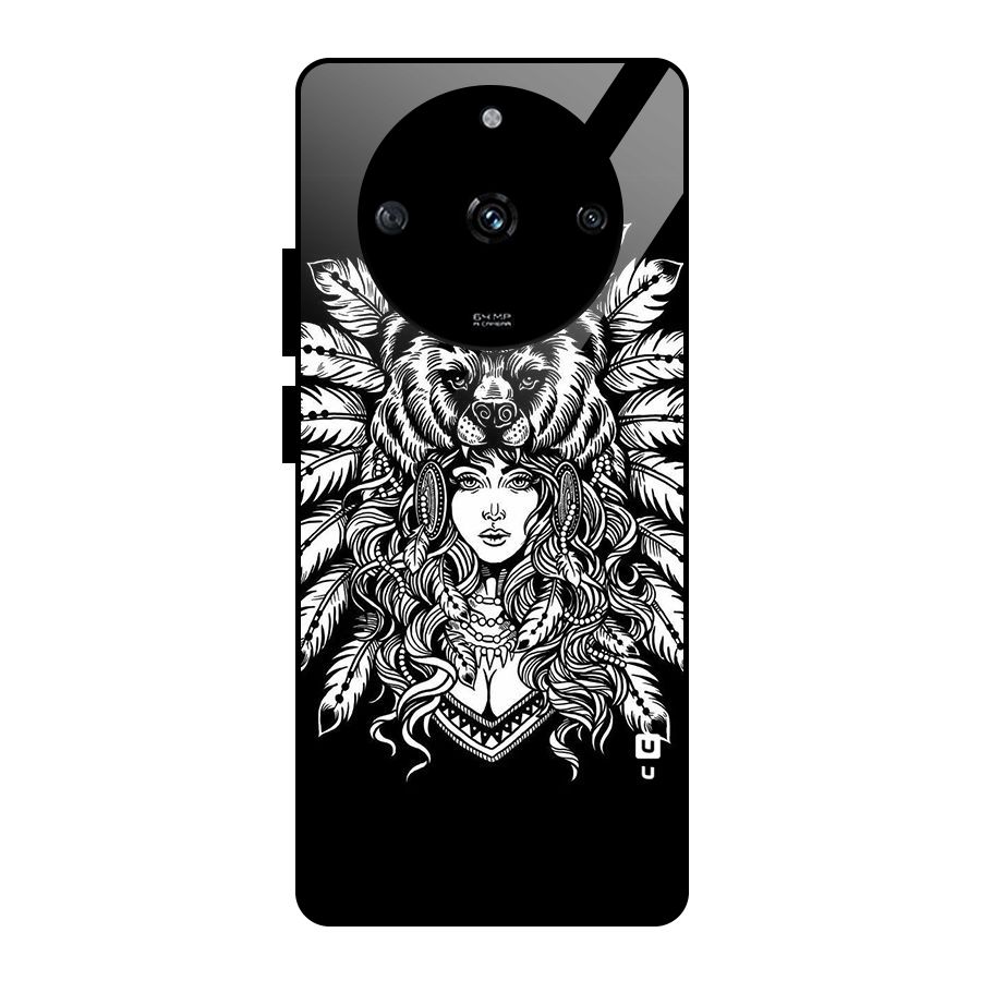 Girl Pattern Art Glass Back Case for Realme Narzo 60 5G