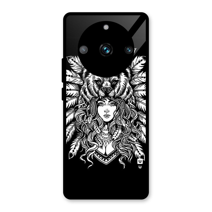 Girl Pattern Art Glass Back Case for Realme Narzo 60 Pro