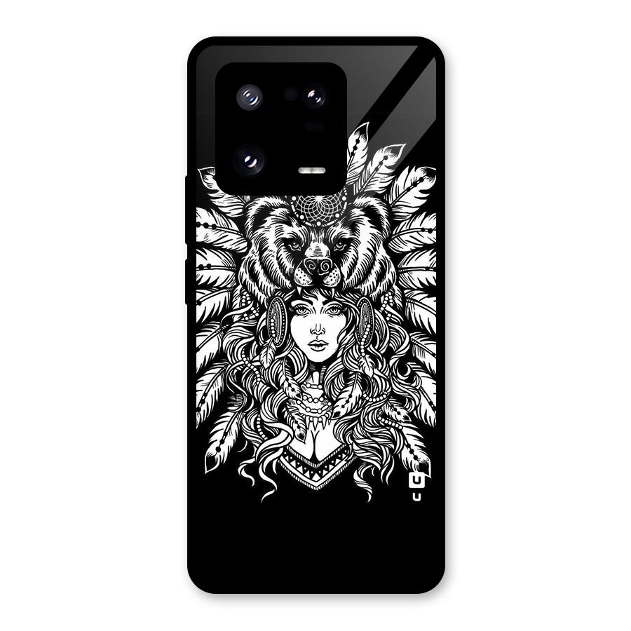 Girl Pattern Art Glass Back Case for Xiaomi 13 Pro