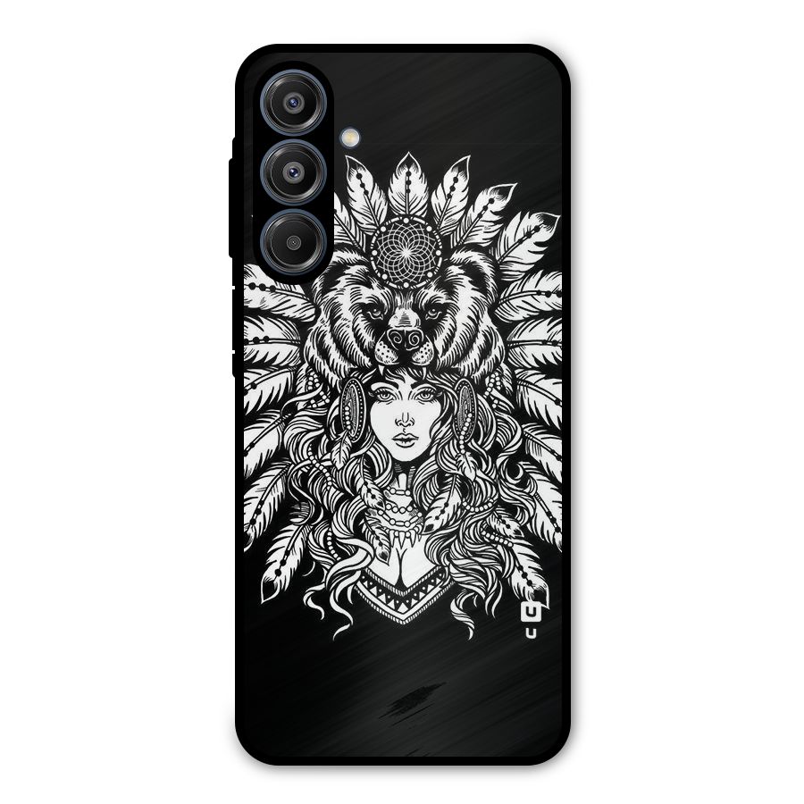 Girl Pattern Art Metal Back Case for Galaxy A16 5G