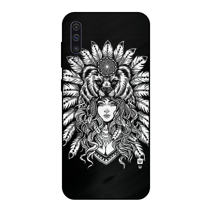 Girl Pattern Art Metal Back Case for Galaxy A50s