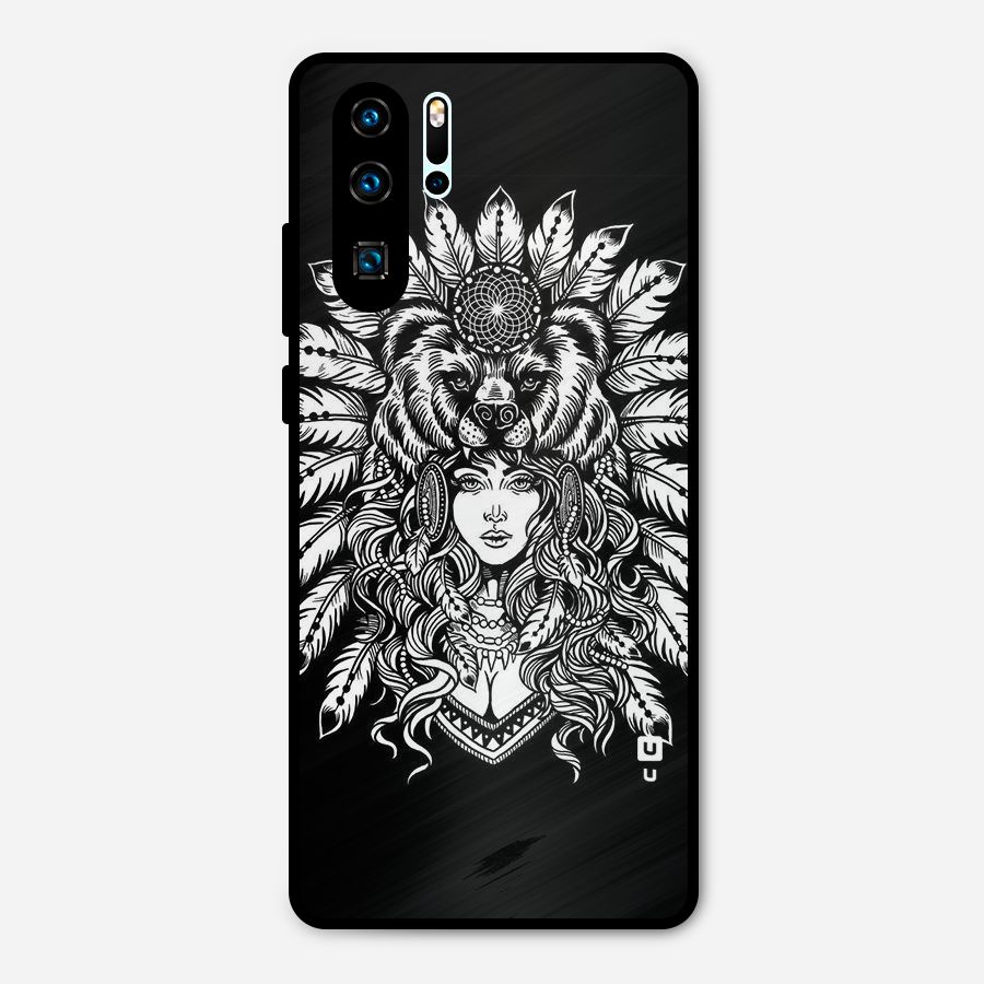 Girl Pattern Art Metal Back Case for Huawei P30 Pro