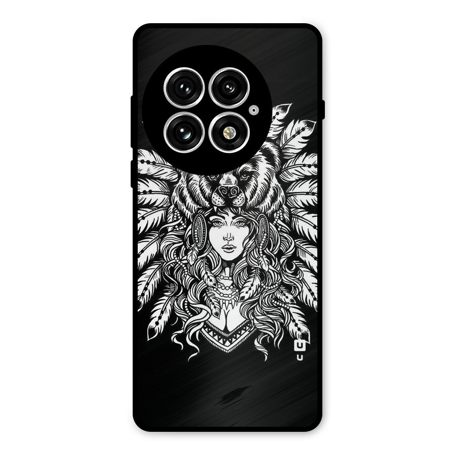 Girl Pattern Art Metal Back Case for OnePlus 13