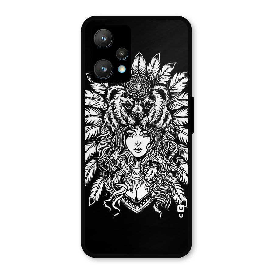 Girl Pattern Art Metal Back Case for Realme 9 Pro Plus 5G