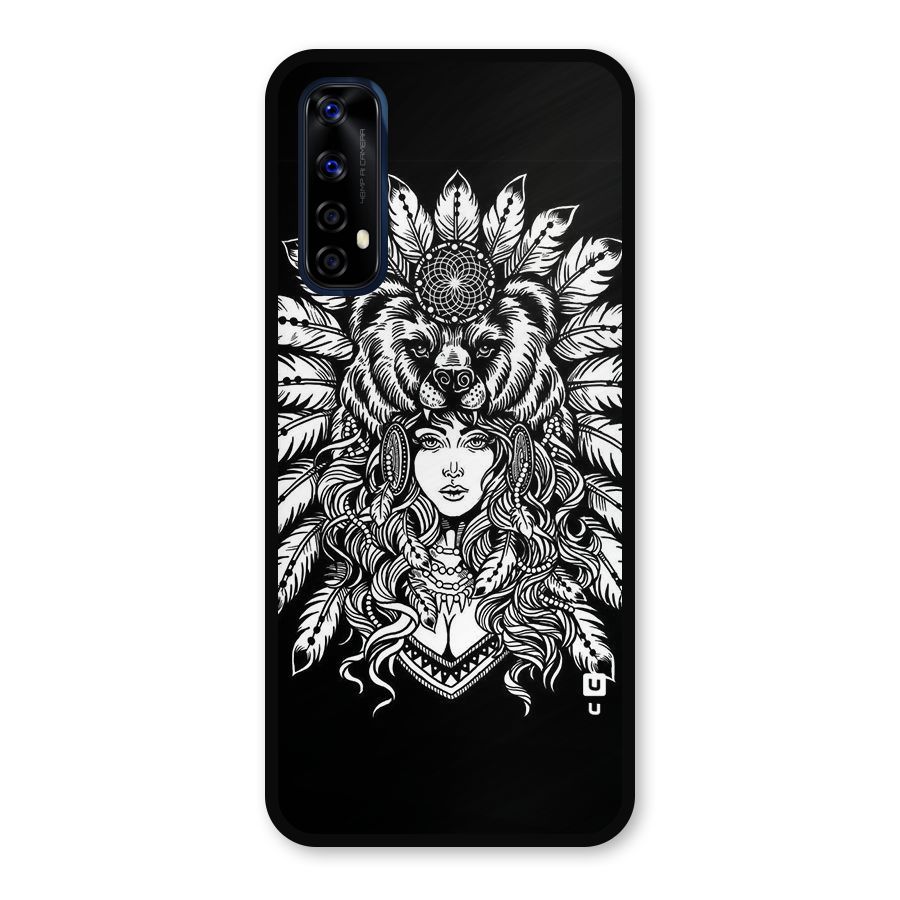 Girl Pattern Art Metal Back Case for Realme Narzo 20 Pro