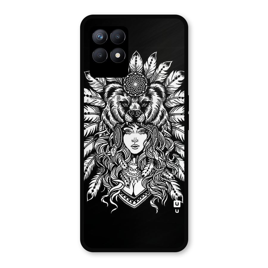 Girl Pattern Art Metal Back Case for Realme Narzo 50