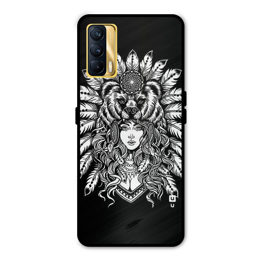 Girl Pattern Art Metal Back Case for Realme X7