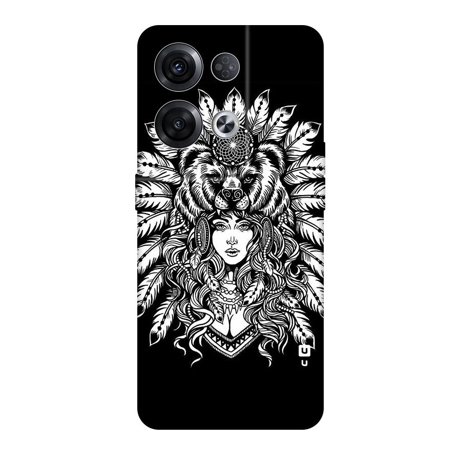 Girl Pattern Art Original Polycarbonate Back Case for Oppo Reno8 Pro 5G