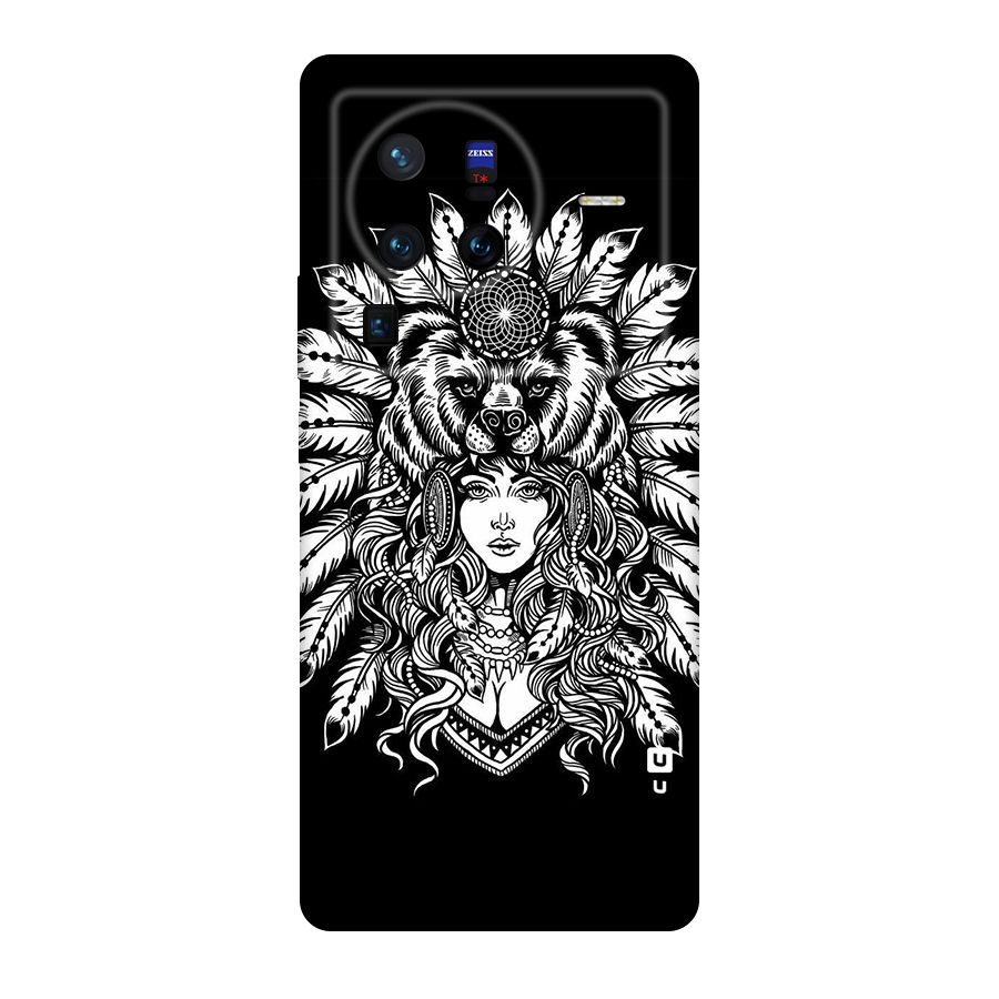 Girl Pattern Art Original Polycarbonate Back Case for Vivo X80