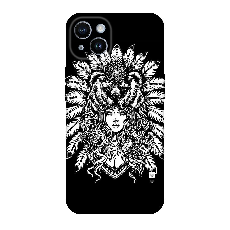 Girl Pattern Art Original Polycarbonate Back Case for iPhone 14