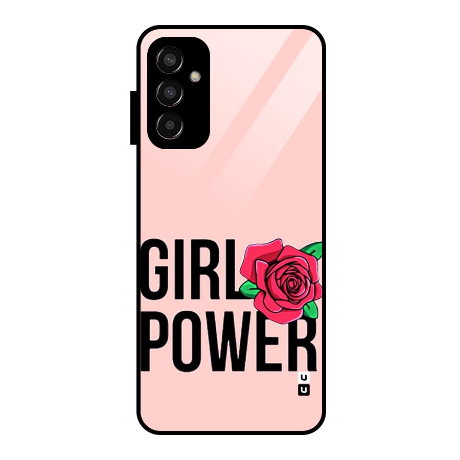 Girl Power Glass Back Case for Galaxy F13