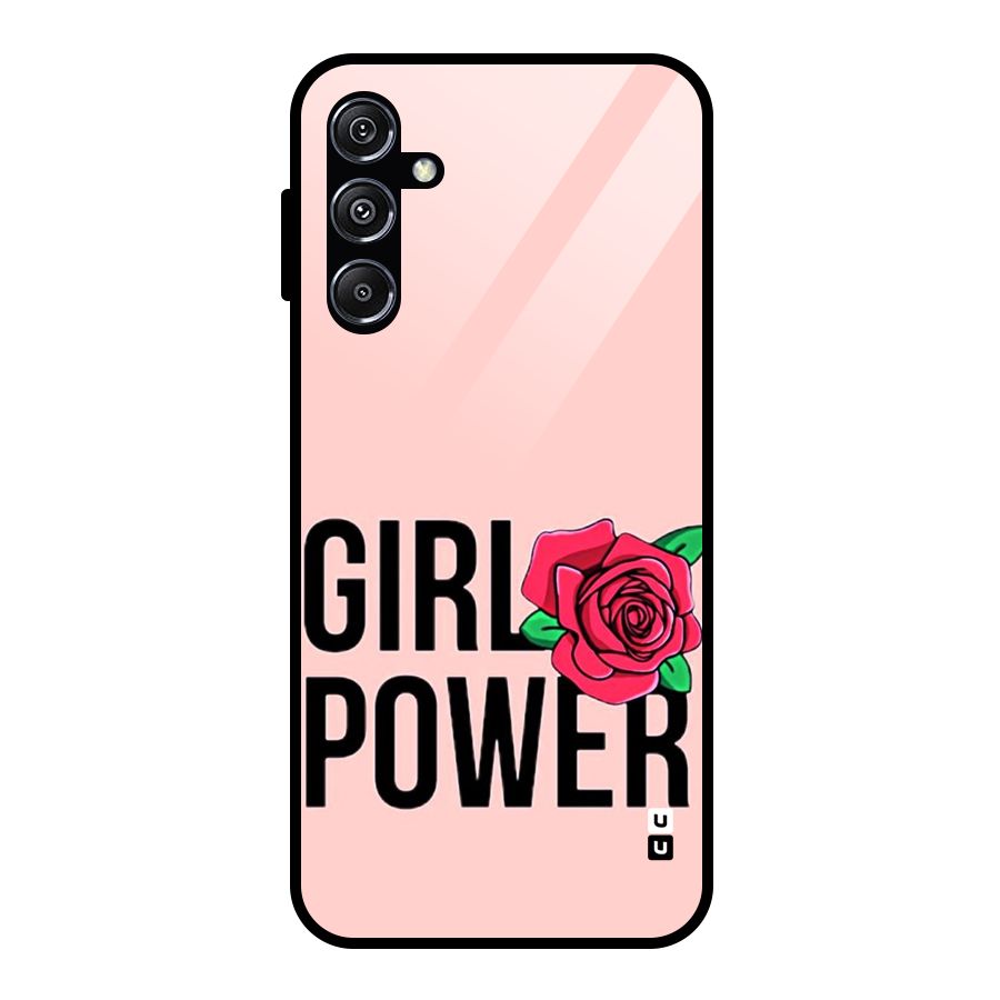 Girl Power Glass Back Case for Galaxy M34 5G