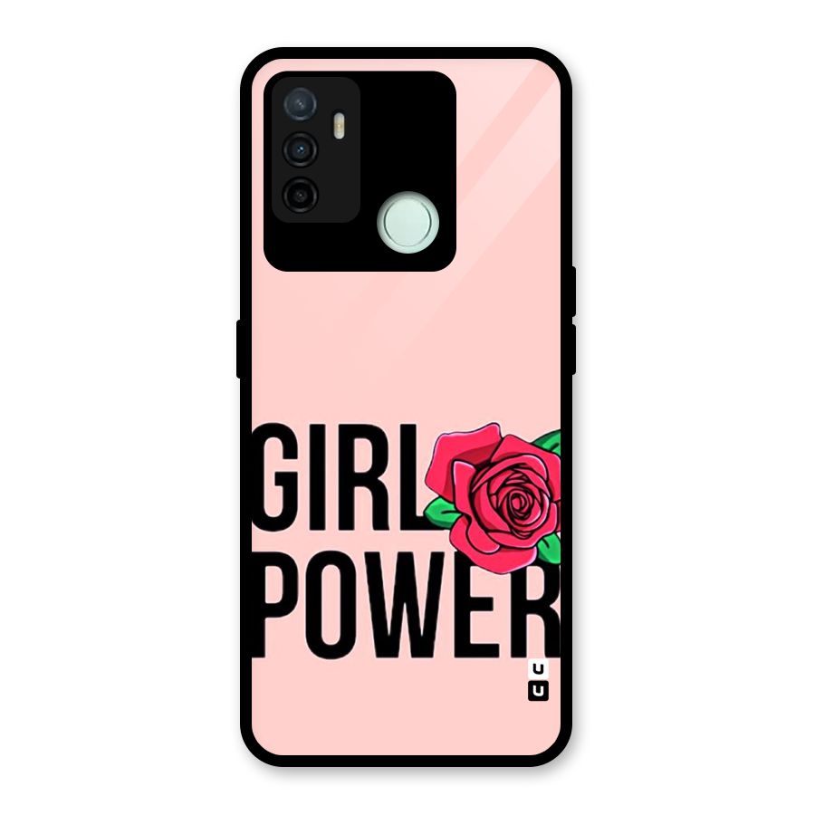 Girl Power Glass Back Case for Oppo A53