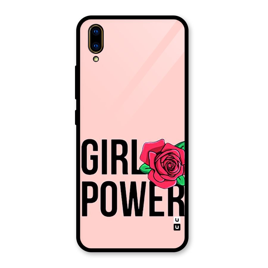 Girl Power Glass Back Case for Vivo V11 Pro
