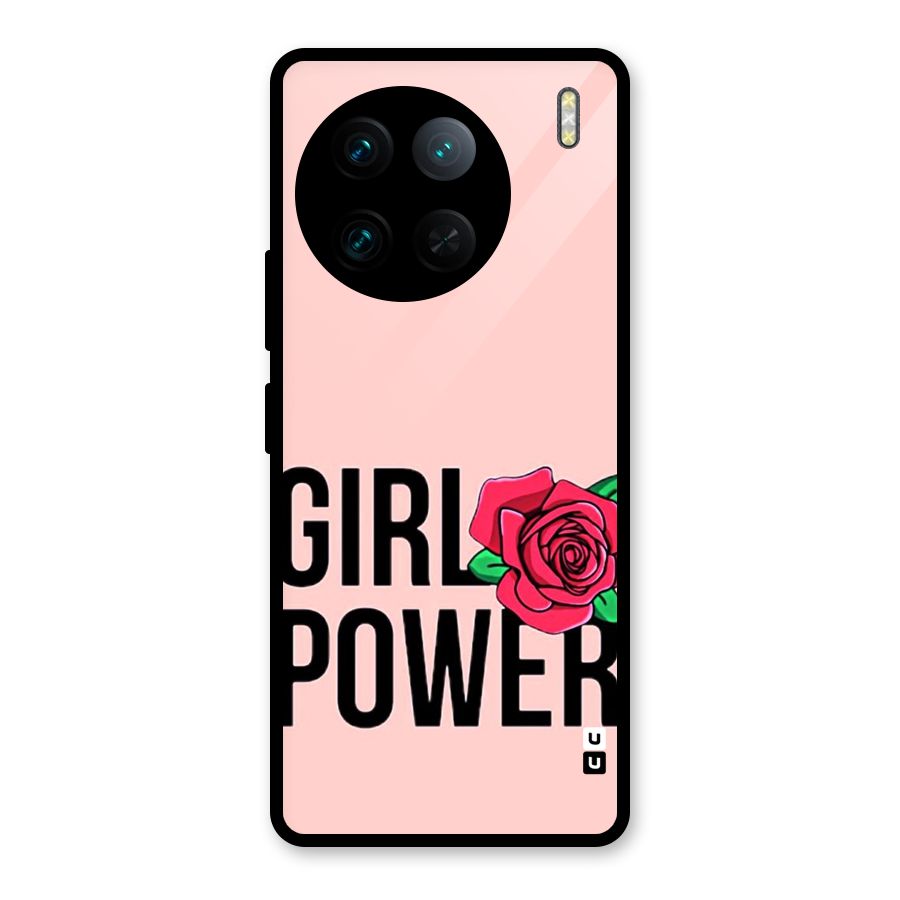 Girl Power Glass Back Case for Vivo X90 Pro