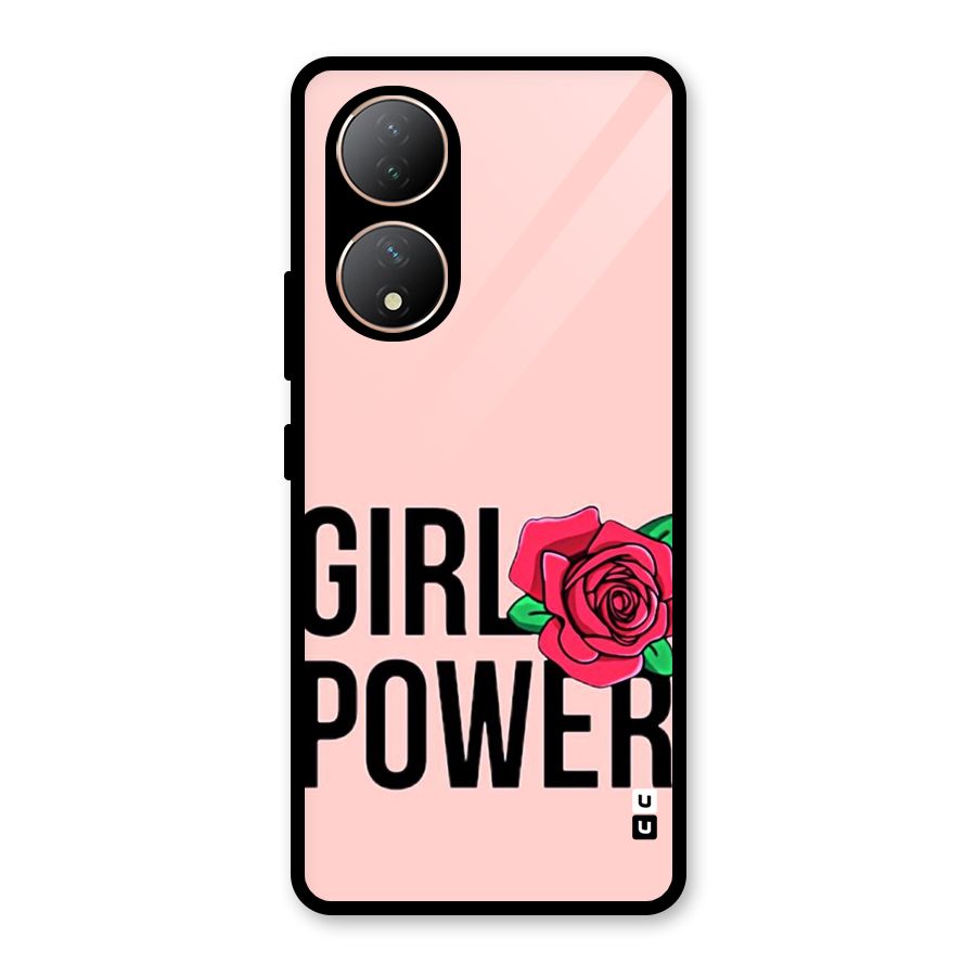 Girl Power Glass Back Case for Vivo Y100A