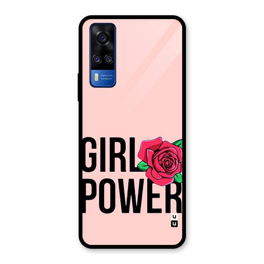 Girl Power Glass Back Case for Vivo Y31