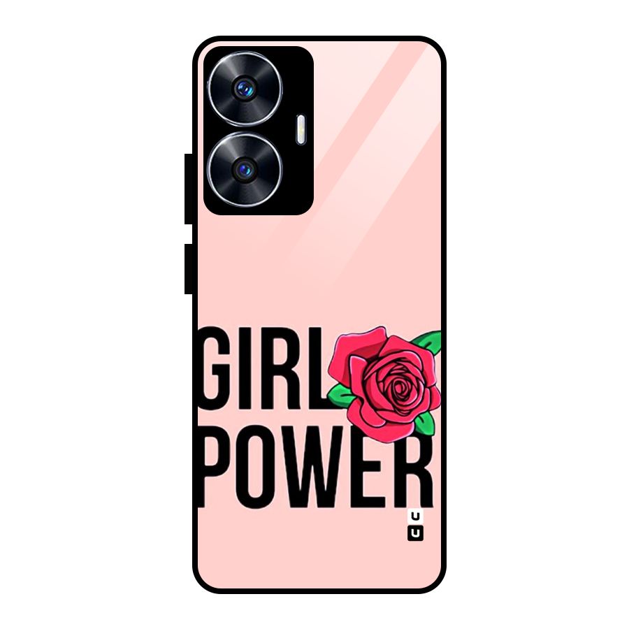 Girl Power Glass Back Case for realme C55