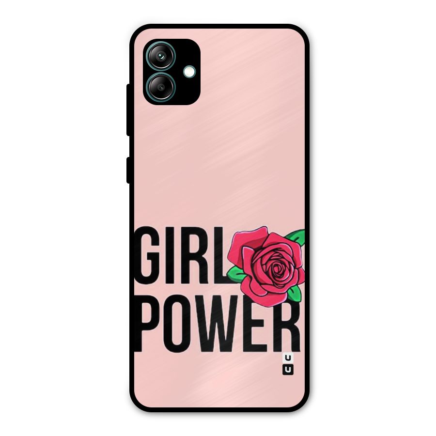 Girl Power Metal Back Case for Galaxy A04