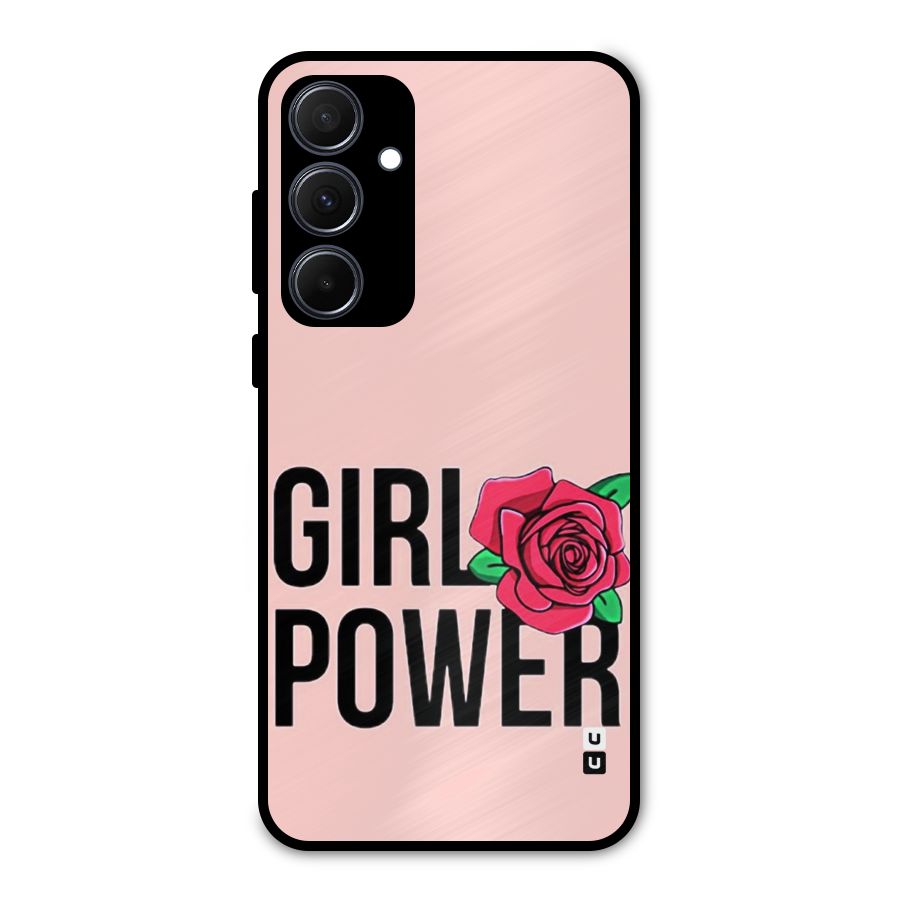 Girl Power Metal Back Case for Galaxy A35