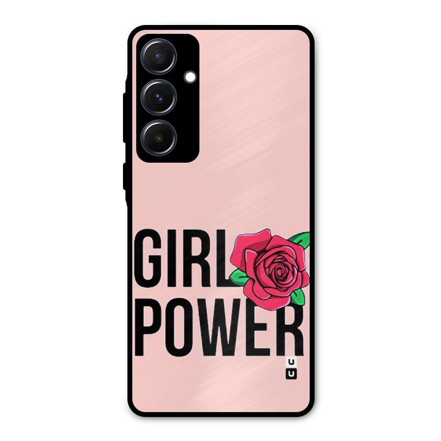 Girl Power Metal Back Case for Galaxy A55