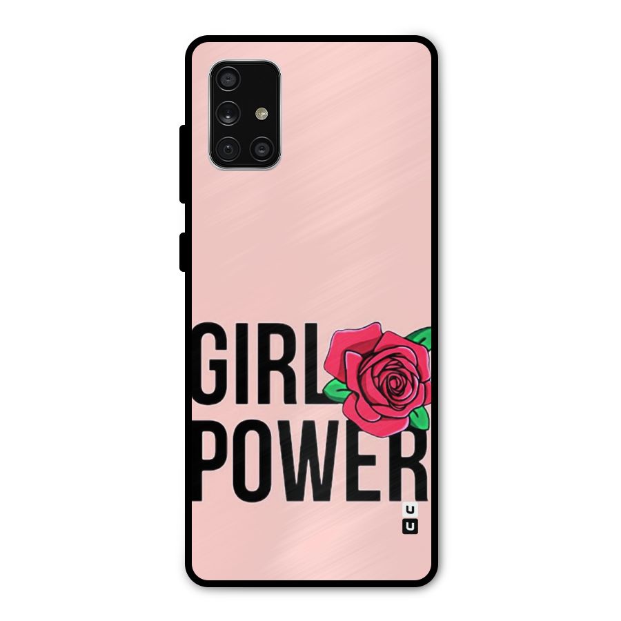 Girl Power Metal Back Case for Galaxy A71