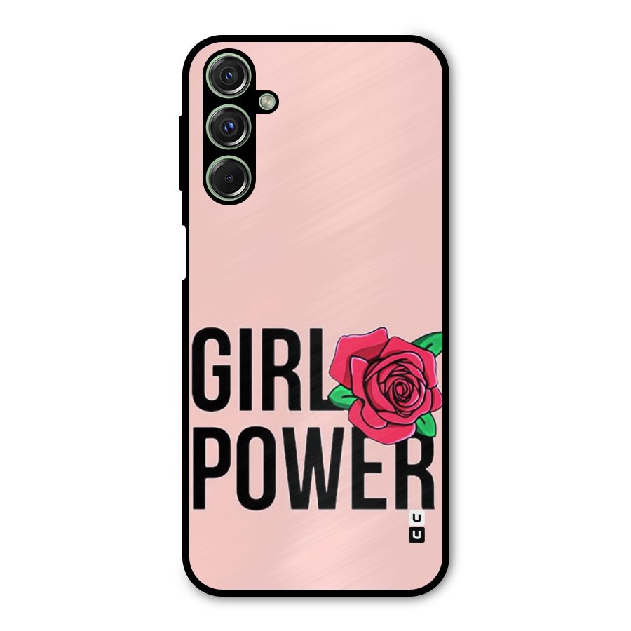 Girl Power Metal Back Case for Galaxy F34