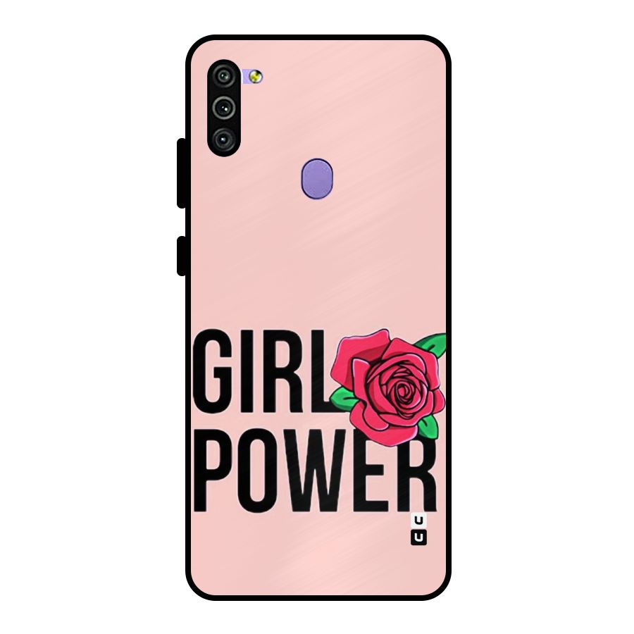 Girl Power Metal Back Case for Galaxy M11