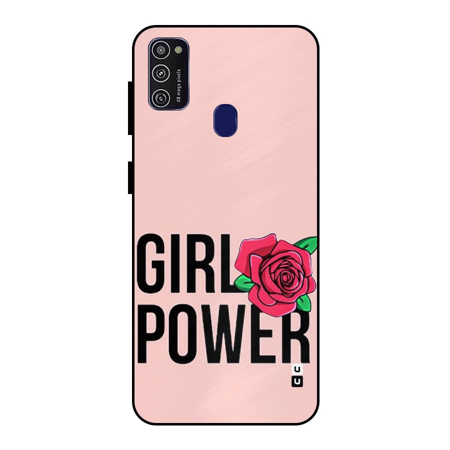 Girl Power Metal Back Case for Galaxy M21