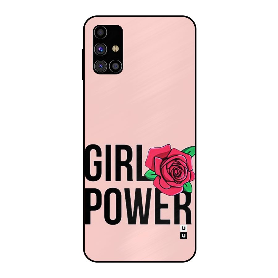Girl Power Metal Back Case for Galaxy M31s