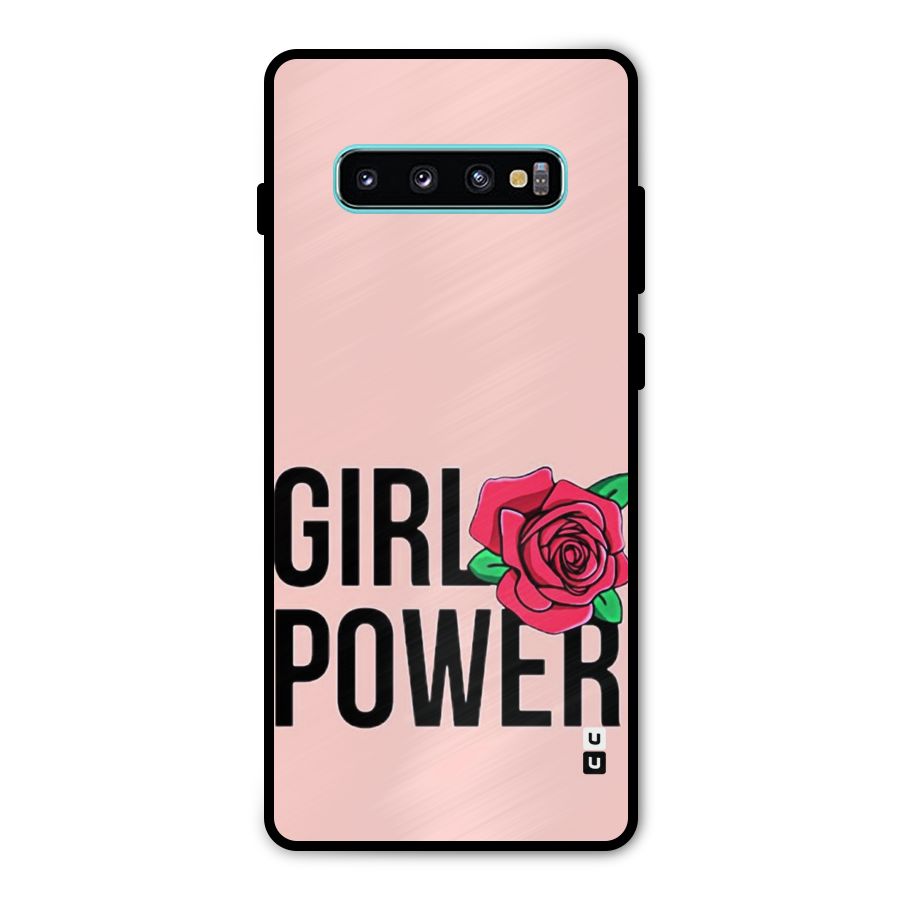Girl Power Metal Back Case for Galaxy S10 Plus