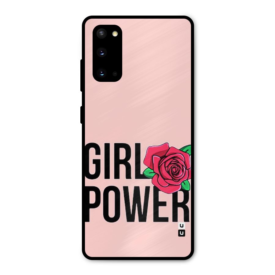Girl Power Metal Back Case for Galaxy S20