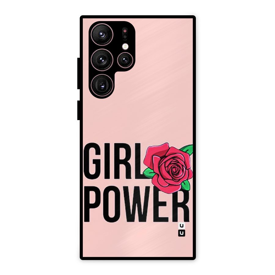 Girl Power Metal Back Case for Galaxy S22 Ultra 5G