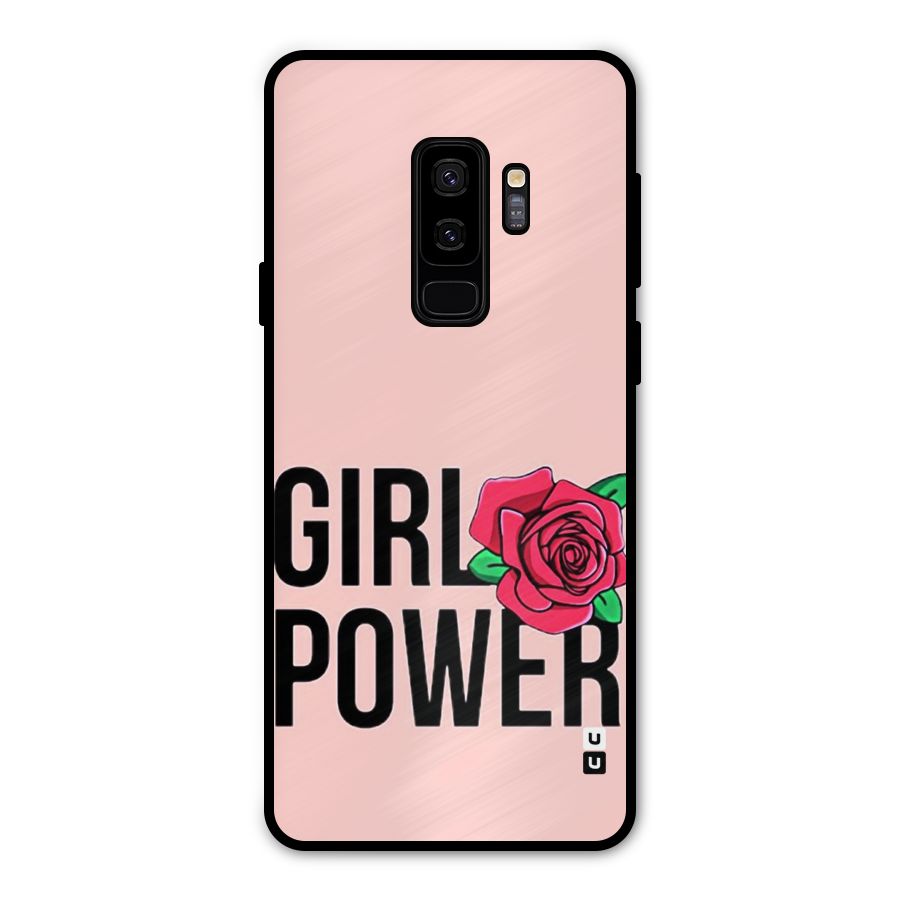 Girl Power Metal Back Case for Galaxy S9 Plus