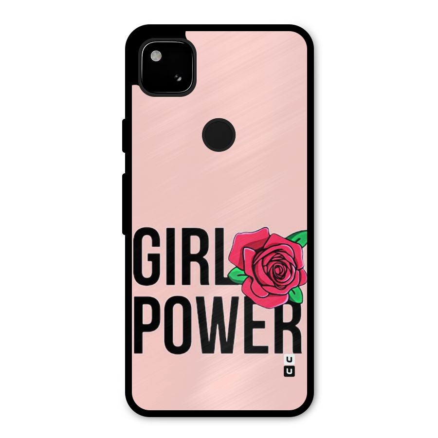 Girl Power Metal Back Case for Google Pixel 4a