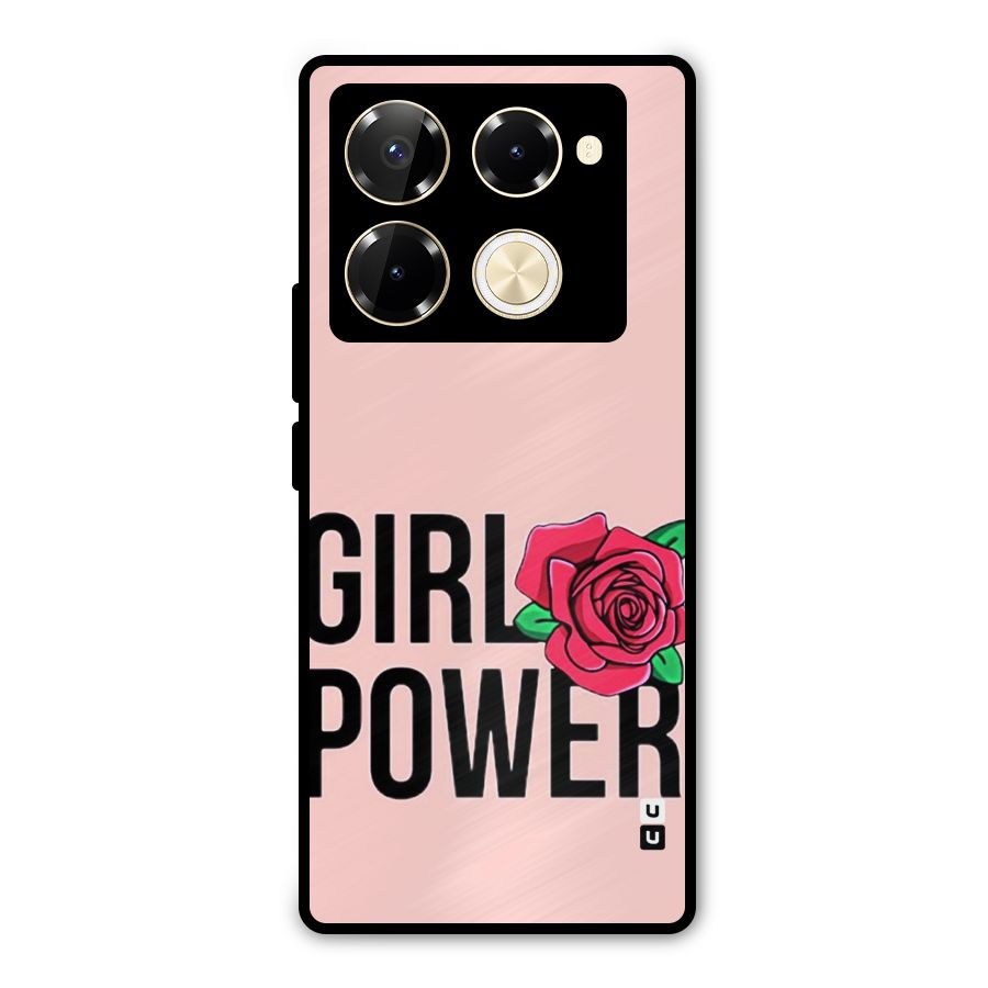 Girl Power Metal Back Case for Infinix Note 40 Pro Plus