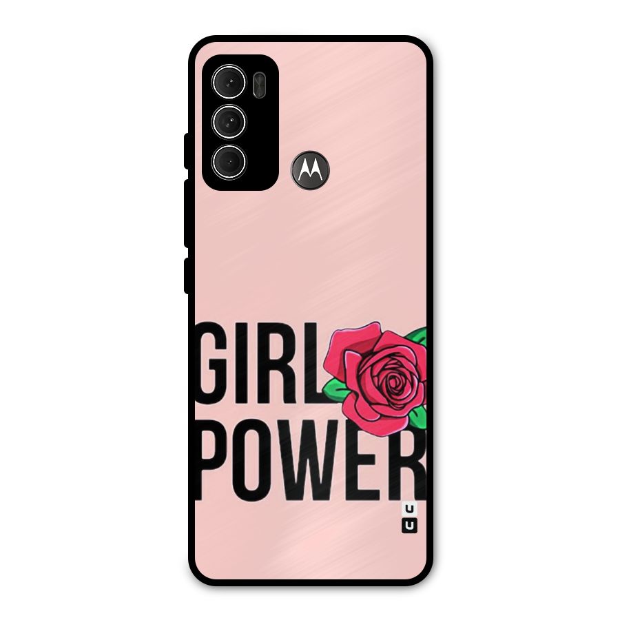 Girl Power Metal Back Case for Moto G60