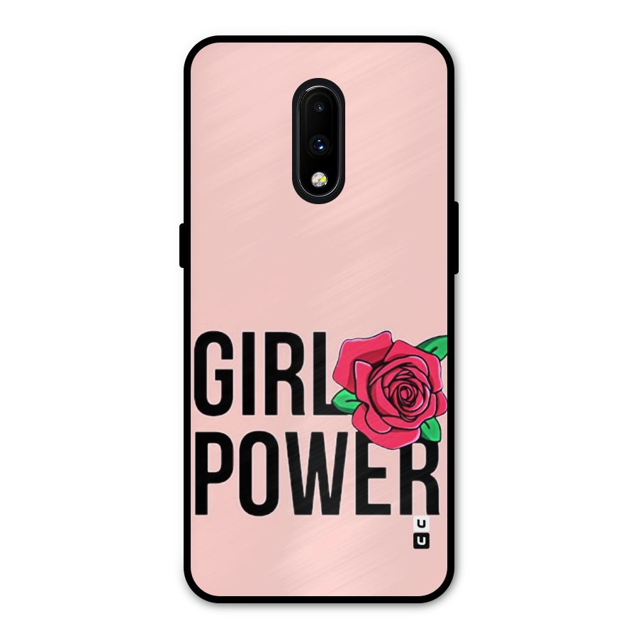 Girl Power Metal Back Case for OnePlus 7