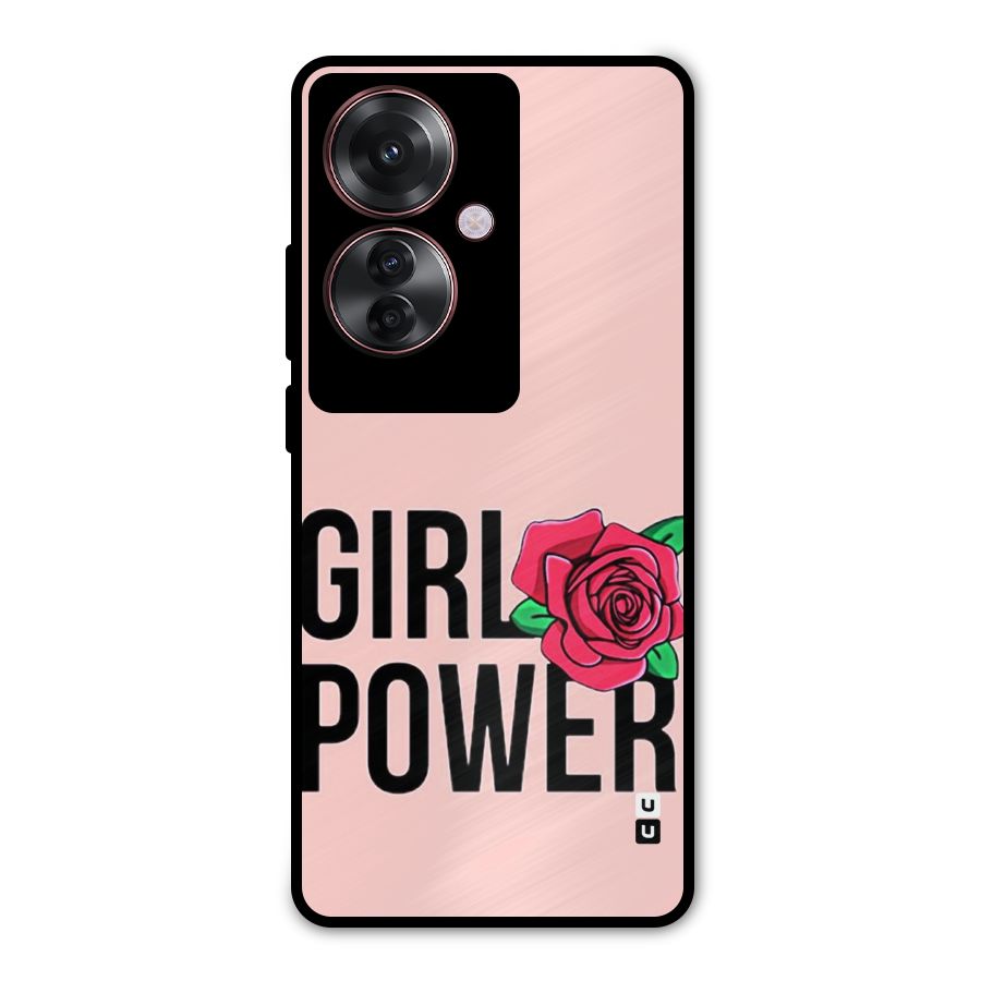 Girl Power Metal Back Case for Oppo F25 Pro