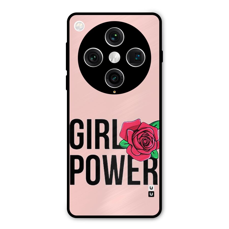 Girl Power Metal Back Case for Oppo Find X8 Pro