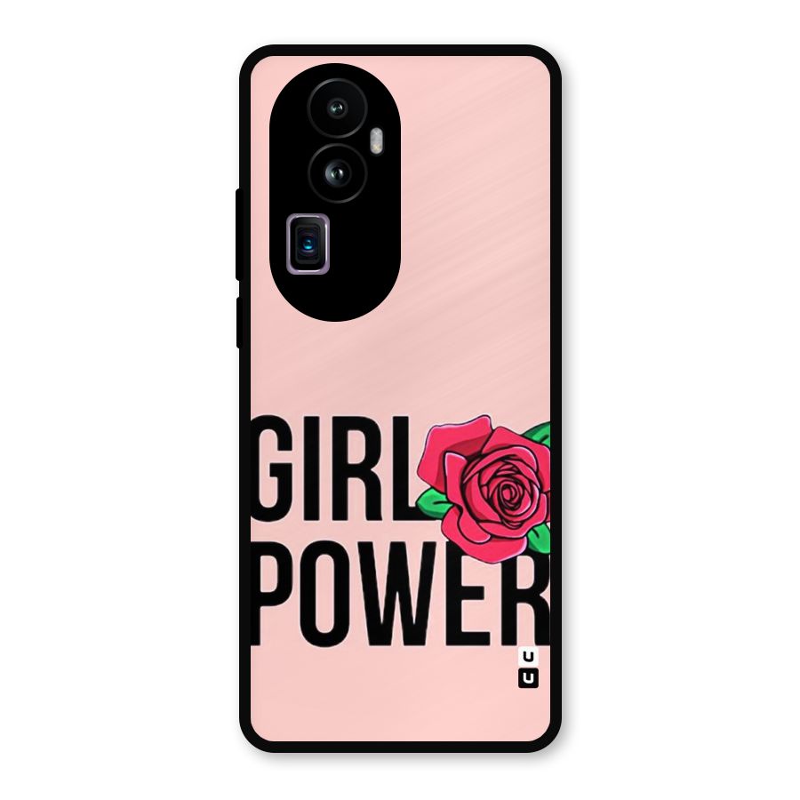 Girl Power Metal Back Case for Oppo Reno10 Pro Plus