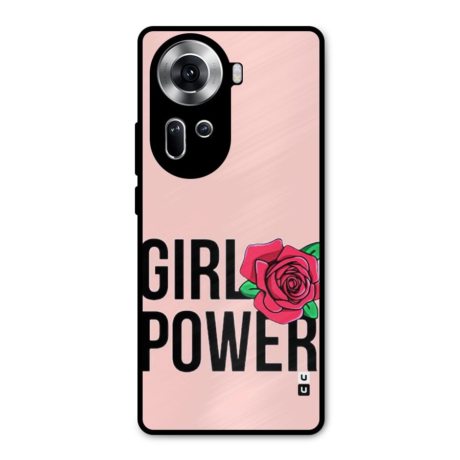 Girl Power Metal Back Case for Oppo Reno11 5G