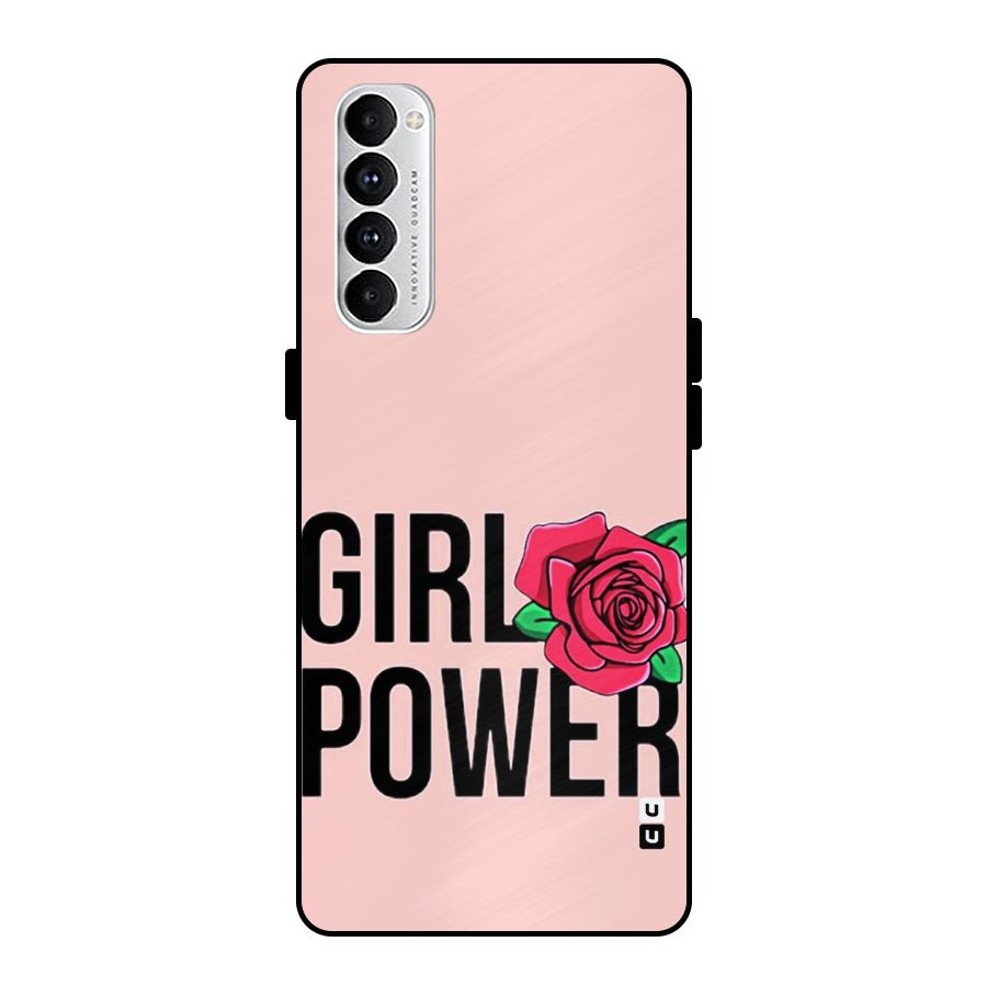 Girl Power Metal Back Case for Oppo Reno4 Pro