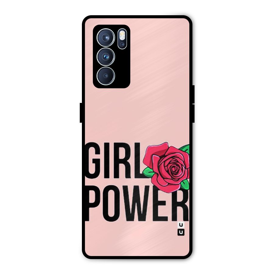 Girl Power Metal Back Case for Oppo Reno6 Pro 5G