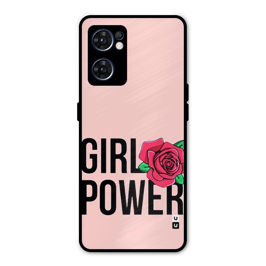 Girl Power Metal Back Case for Oppo Reno7 5G