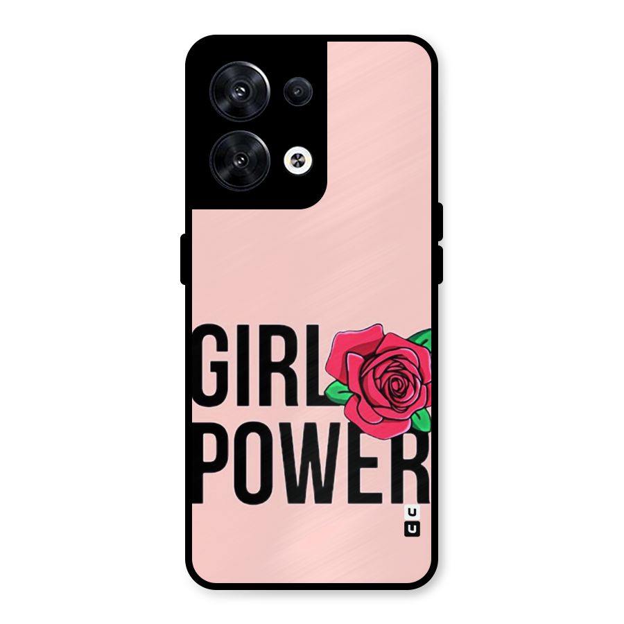 Girl Power Metal Back Case for Oppo Reno8 5G