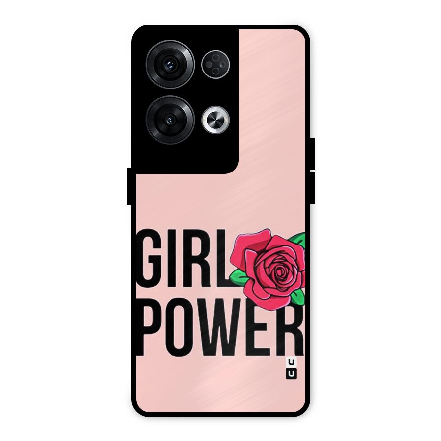 Girl Power Metal Back Case for Oppo Reno8 Pro 5G