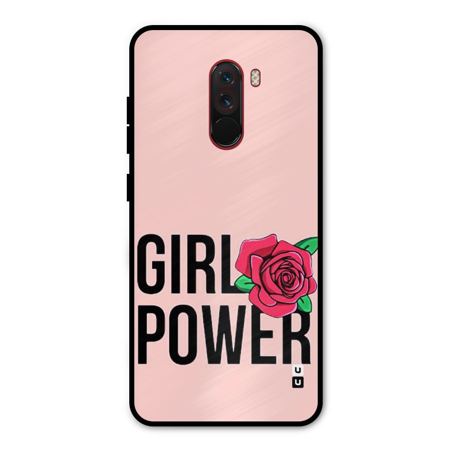 Girl Power Metal Back Case for Poco F1