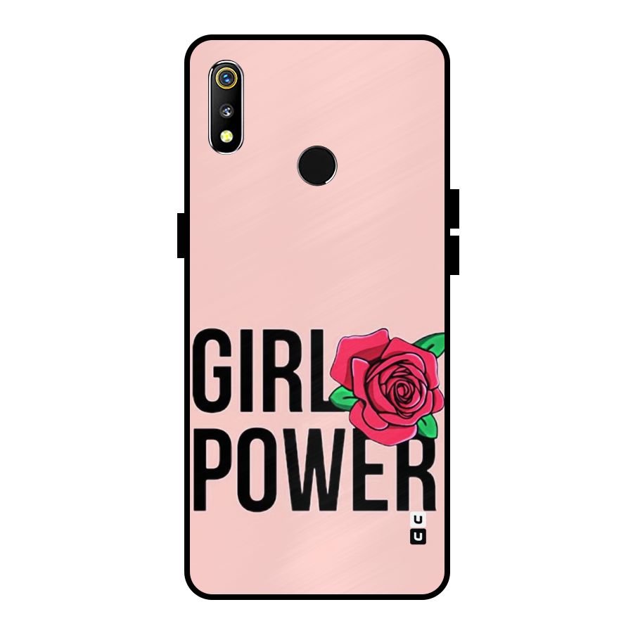 Girl Power Metal Back Case for Realme 3